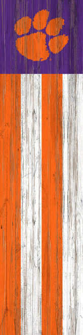 Clemson Tigers 24" Flag Leaner
