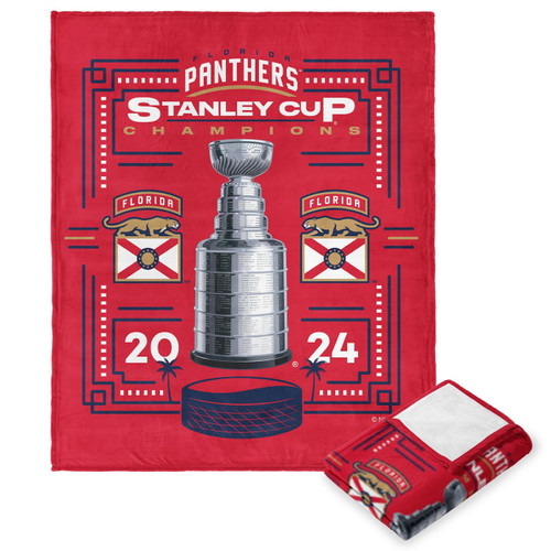 Florida Panthers 50" x 60" Dynamic Silk Touch Throw Blanket