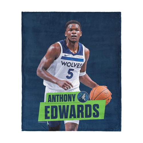 Minnesota Timberwolves 50" x 60" Anthony Edwards Silk Touch Throw Blanket