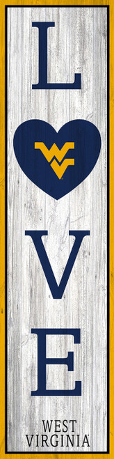 West Virginia Mountaineers 24" Love Leaner