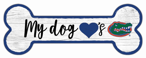 Florida Gators 6" x 12" Dog Bone Sign