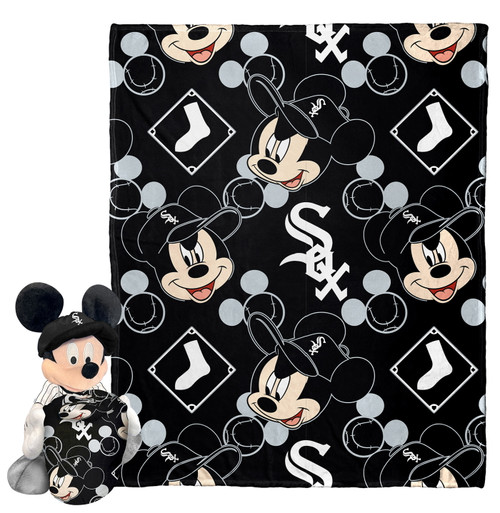 Chicago White Sox Pitch Crazy Mickey Hugger Pillow & Silk Touch Throw Blanket Set