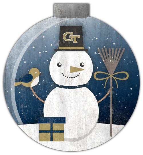 Georgia Tech Yellow Jackets 12" Snow Globe Wall Art