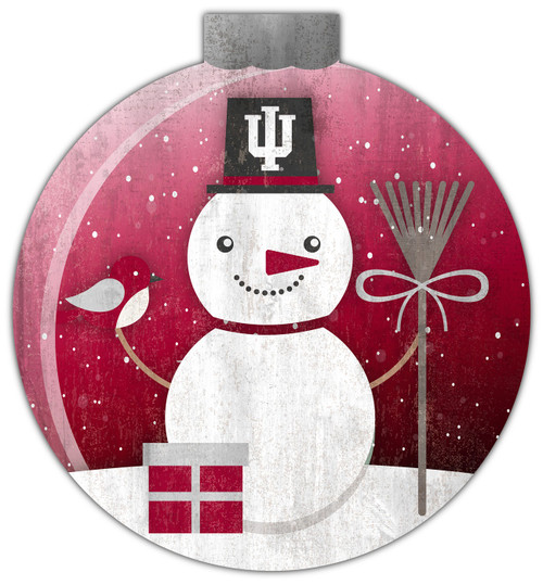 Indiana Hoosiers 12" Snow Globe Wall Art