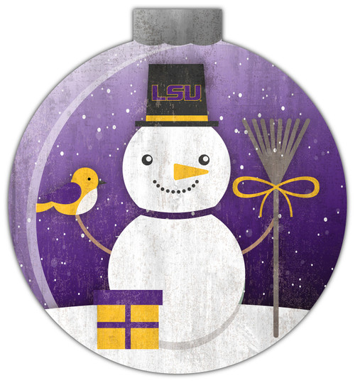 LSU Tigers 12" Snow Globe Wall Art