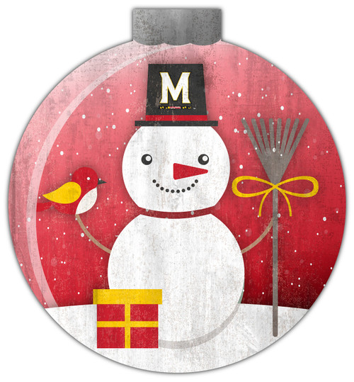 Maryland Terrapins 12" Snow Globe Wall Art