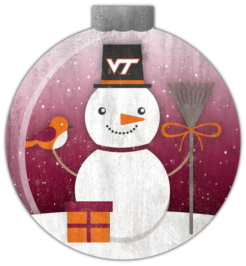 Virginia Tech Hokies 12" Snow Globe Wall Art