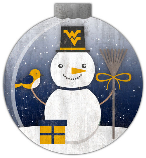 West Virginia Mountaineers 12" Snow Globe Wall Art