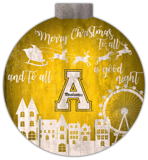Appalachian State Mountaineers 12" Christmas Village Wall Art