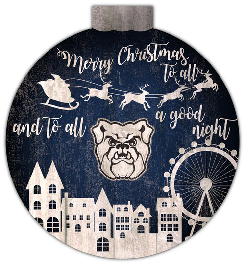 Butler Bulldogs 12" Christmas Village Wall Art