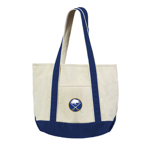 Buffalo Sabres Canvas Tote with Colored Strap
