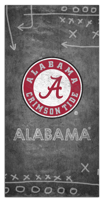 Alabama Crimson Tide 6" x 12" Chalk Playbook Sign