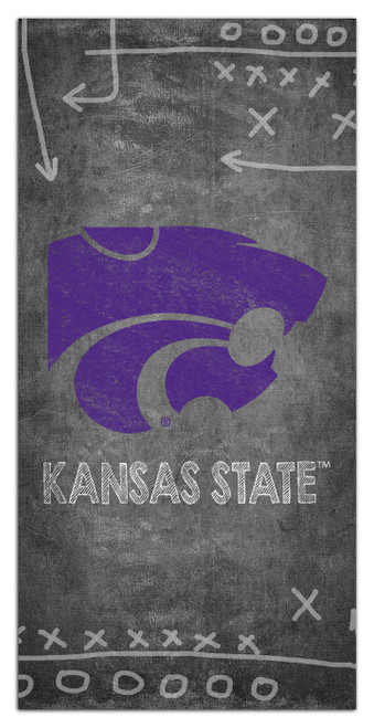 Kansas State Wildcats 6" x 12" Chalk Playbook Sign