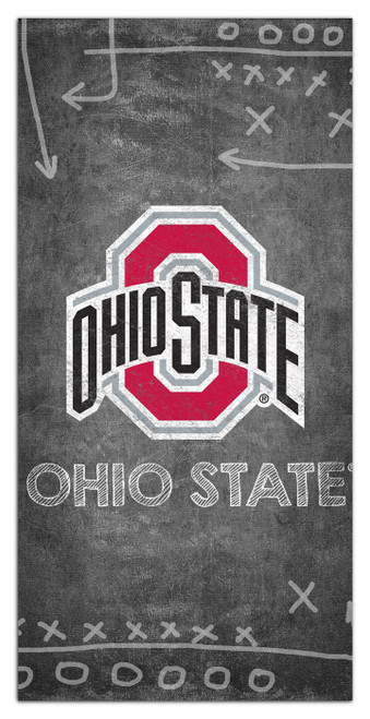 Ohio State Buckeyes 6" x 12" Chalk Playbook Sign