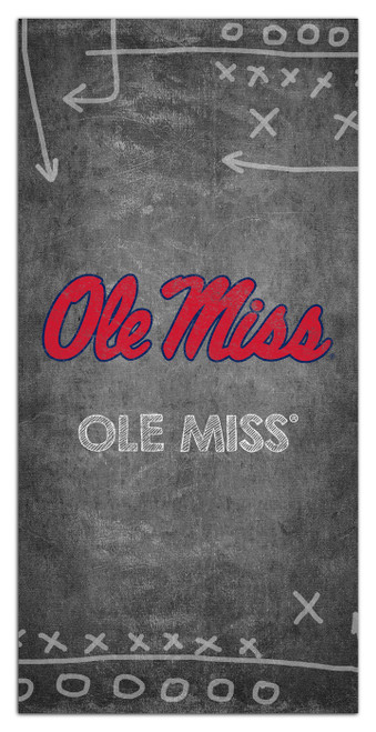 Mississippi Rebels 6" x 12" Chalk Playbook Sign