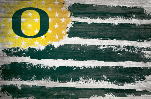 Oregon Ducks 17" x 26" Flag Sign