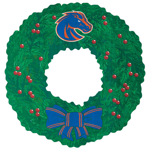 Boise State Broncos 16" Team Wreath Sign