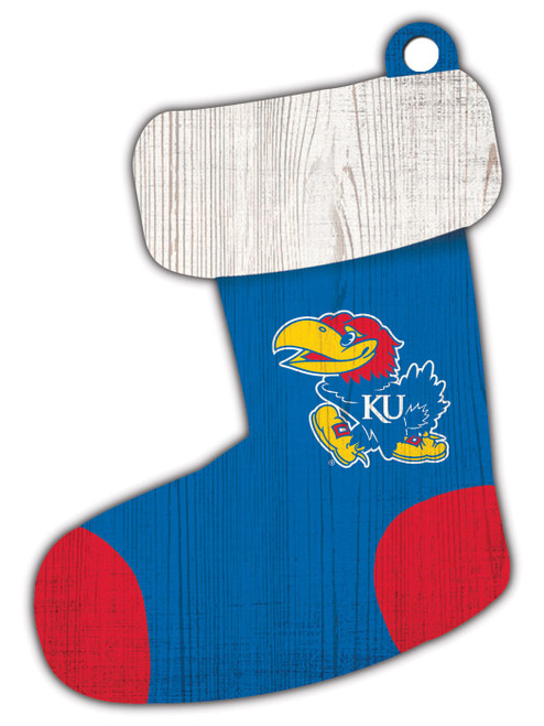 Kansas Jayhawks Stocking Ornament