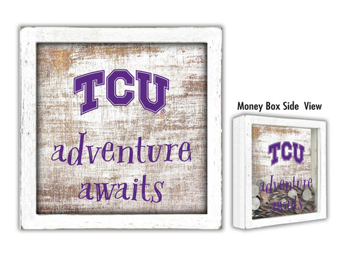 Texas Christian Horned Frogs Adventure Awaits Money Box