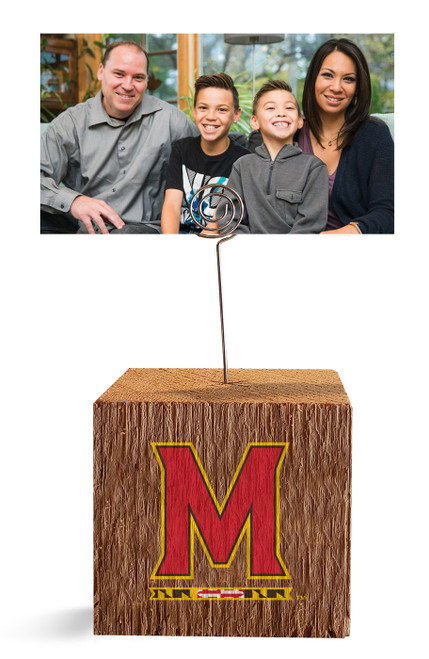 Maryland Terrapins Block Spiral Photo Holder