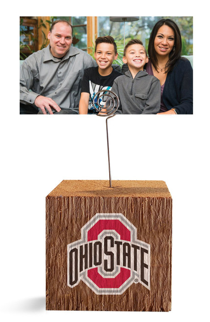 Ohio State Buckeyes Block Spiral Photo Holder