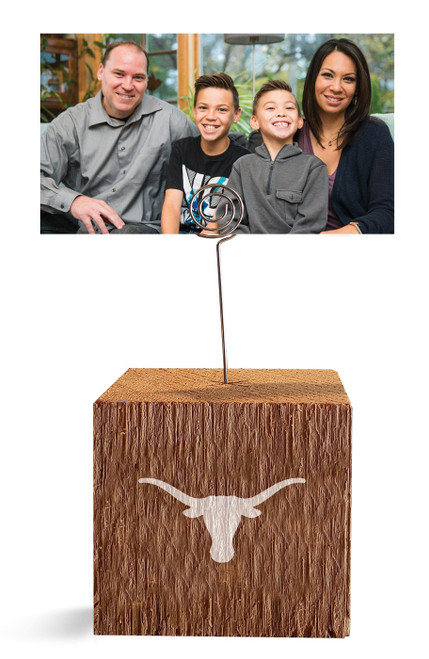 Texas Longhorns Block Spiral Photo Holder