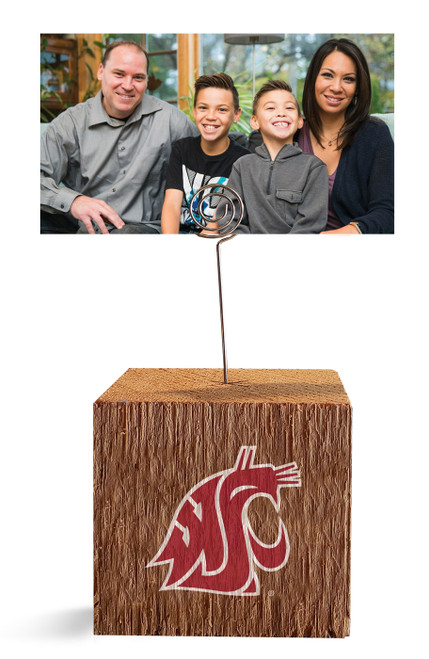 Washington State Cougars Block Spiral Photo Holder