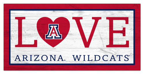 Arizona Wildcats 6" x 12" Love Sign