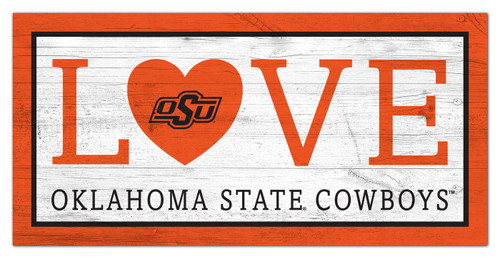 Oklahoma State Cowboys 6" x 12" Love Sign