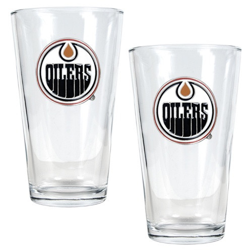 Edmonton Oilers NHL Pint Glass - Set of 2