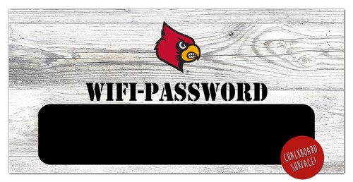 Louisville Cardinals 6" x 12" Wifi Password Sign