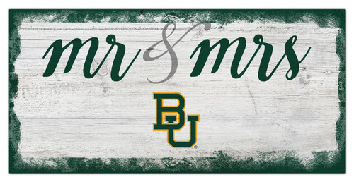 Baylor Bears Script Mr. & Mrs. Sign