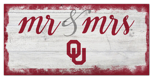 Oklahoma Sooners Script Mr. & Mrs. Sign