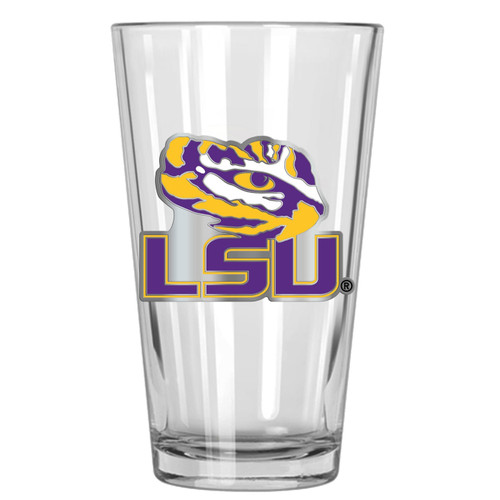 LSU Tigers College 16 Oz. Pint Glass 2-Piece Set