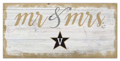 Vanderbilt Commodores Script Mr. & Mrs. Sign