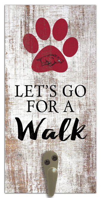 Arkansas Razorbacks Leash Holder Sign