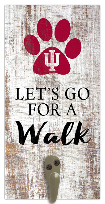 Indiana Hoosiers Leash Holder Sign