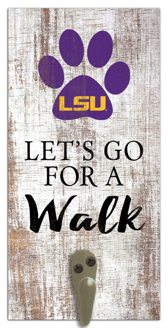 LSU Tigers Leash Holder Sign