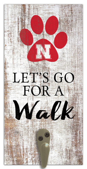 Nebraska Cornhuskers Leash Holder Sign
