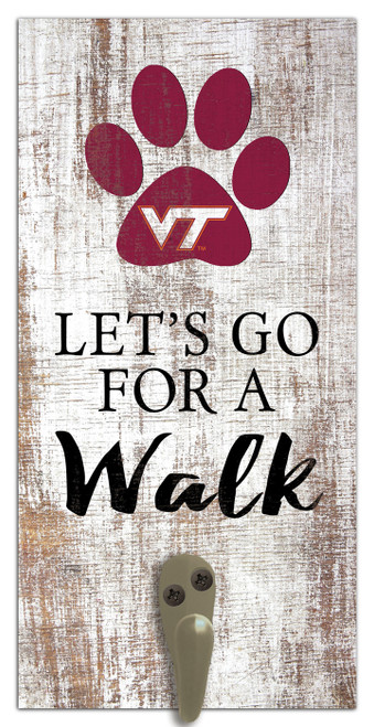 Virginia Tech Hokies Leash Holder Sign