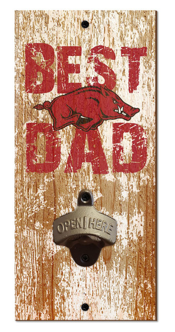 Arkansas Razorbacks Best Dad Bottle Opener