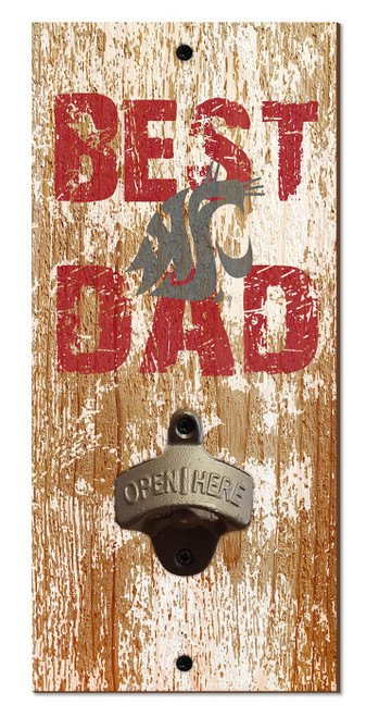 Washington State Cougars Best Dad Bottle Opener