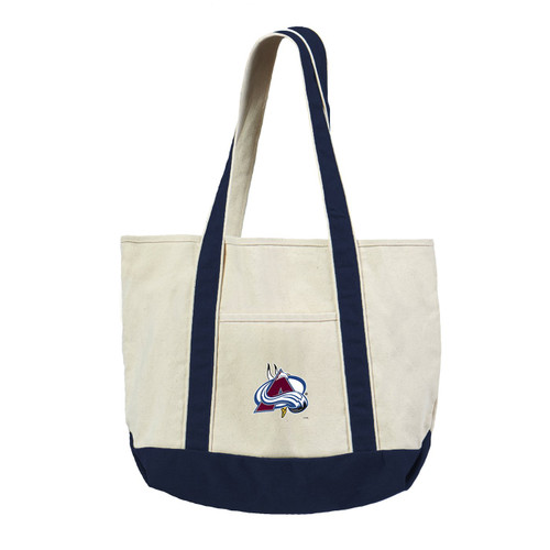 Colorado Avalanche Canvas Tote with Colored Strap