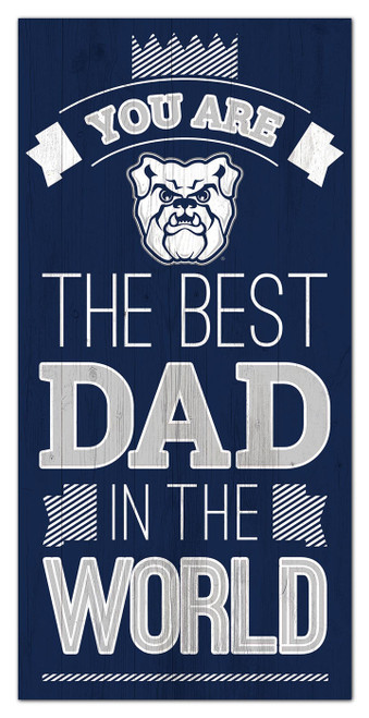 Butler Bulldogs Best Dad in the World 6" x 12" Sign