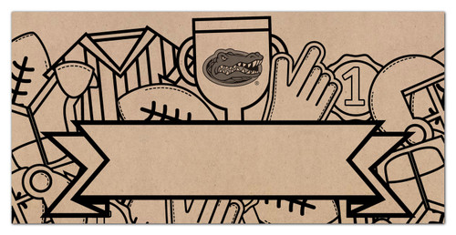 Florida Gators Name Banner Coloring Sign