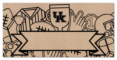 Kentucky Wildcats Name Banner Coloring Sign