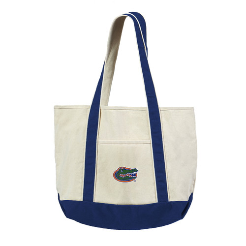 Florida Gators Canvas Tote with Colored Strap