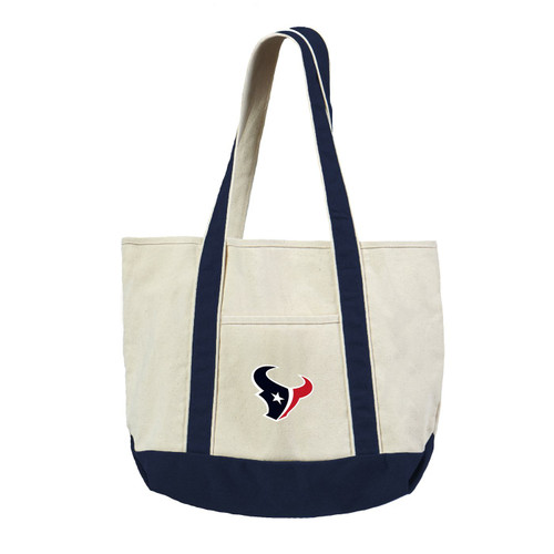 Houston Texans Canvas Tote with Colored Strap