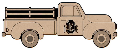 Ohio State Buckeyes Truck Coloring Sign