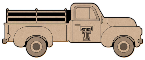 Texas Tech Red Raiders Truck Coloring Sign